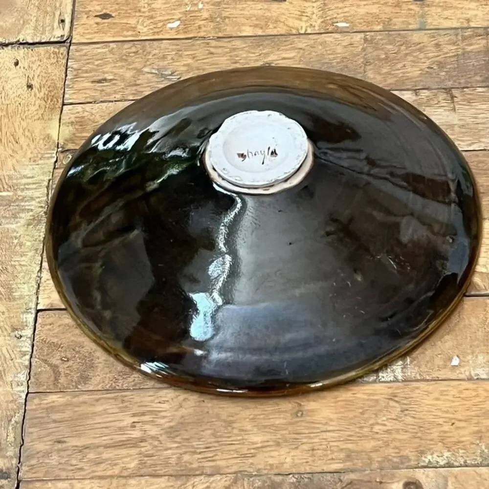 Studio Art Pottery Ceramic Bowl 8.5